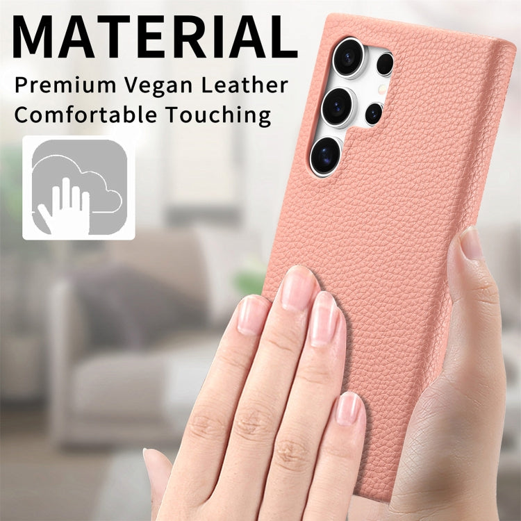 For Samsung Galaxy S24 Ultra 5G Litchi Oil Edge Leather Back Phone Case(Pink) - HoMEdemic™ 