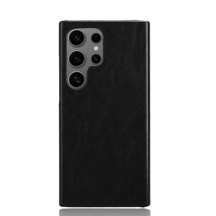For Samsung Galaxy S24 Ultra 5G Litchi Texture Back Cover Phone Case(Black) - HoMEdemic™ 