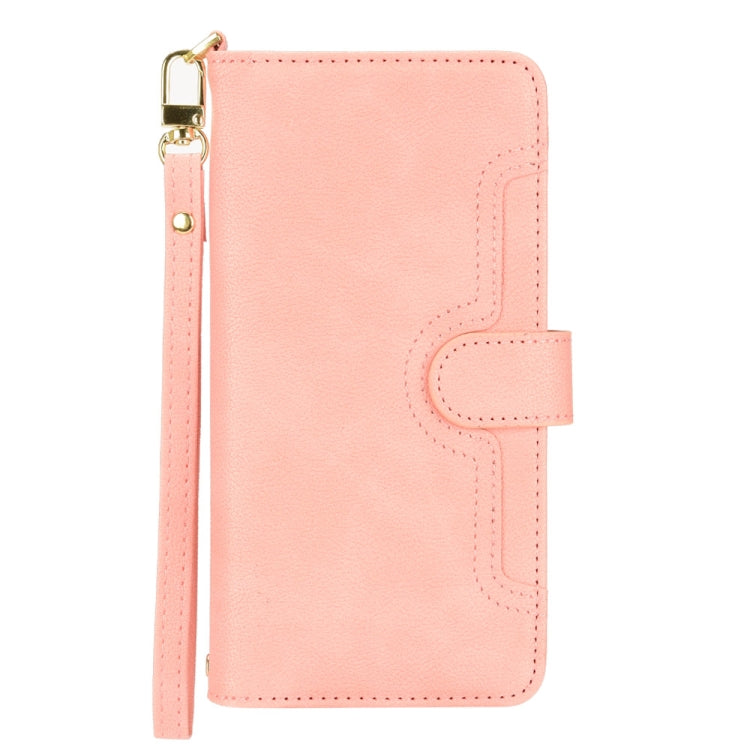 For Samsung Galaxy S24 Ultra 5G Litchi Texture Zipper Leather Phone Case(Pink) - HoMEdemic™ 