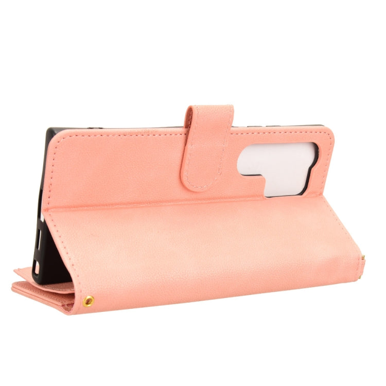 For Samsung Galaxy S24 Ultra 5G Litchi Texture Zipper Leather Phone Case(Pink) - HoMEdemic™ 