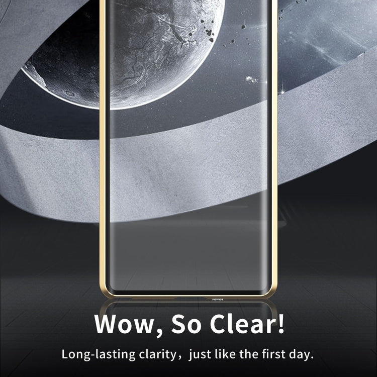For Samsung Galaxy S24 Ultra 5G MagSafe Magnetic HD Frosted Tempered Glass Holder Phone Case(Gold) - HoMEdemic™ 