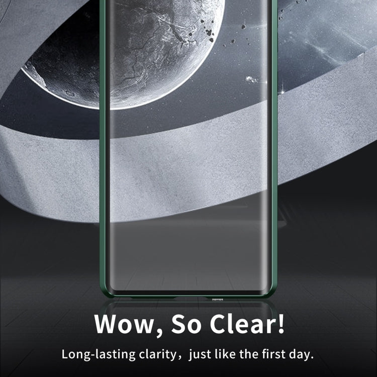For Samsung Galaxy S24 Ultra 5G MagSafe Magnetic HD Frosted Tempered Glass Holder Phone Case(Green) - HoMEdemic™ 