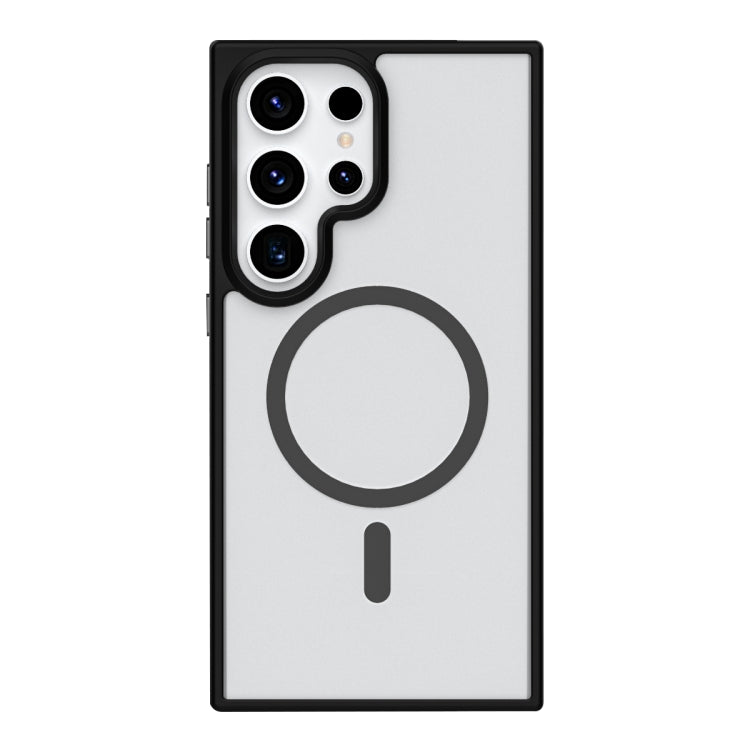 For Samsung Galaxy S24 Ultra 5G Metal Button Skin Feel Matte MagSafe Shockproof Phone Case(Black) - HoMEdemic™ 