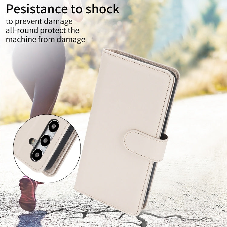 For Samsung Galaxy S24 Ultra 5G Multi-Card Wallet RFID Leather Phone Case(Apricot) - HoMEdemic™ 