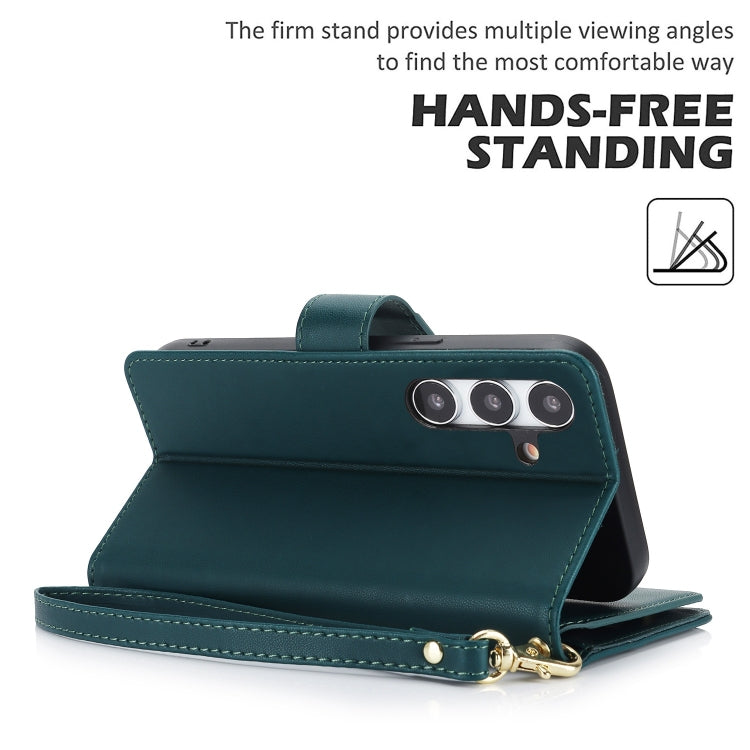 For Samsung Galaxy S24 Ultra 5G Multi-Card Wallet RFID Leather Phone Case(Green) - HoMEdemic™ 