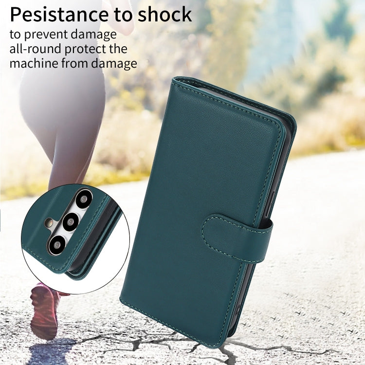 For Samsung Galaxy S24 Ultra 5G Multi-Card Wallet RFID Leather Phone Case(Green) - HoMEdemic™ 