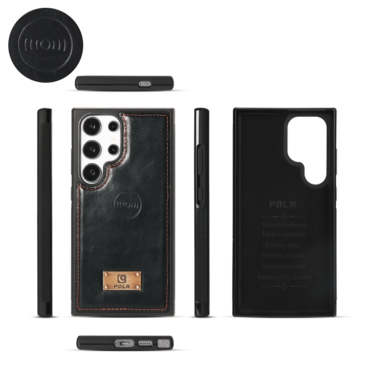 For Samsung Galaxy S24 Ultra 5G Multi-functional Zipper Wallet Leather Phone Case(Black) - HoMEdemic™ 