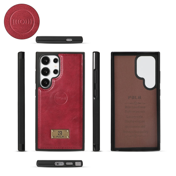 For Samsung Galaxy S24 Ultra 5G Multi-functional Zipper Wallet Leather Phone Case(Red) - HoMEdemic™ 