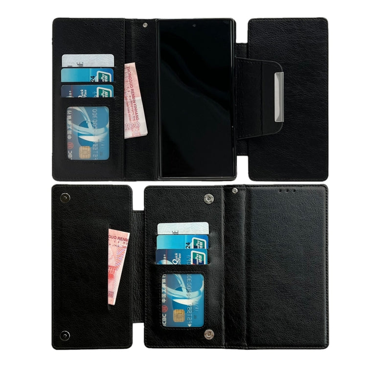 For Samsung Galaxy S24 Ultra 5G Multifunctional 7-Card Wallet Leather Phone Case(Black) - HoMEdemic™ 