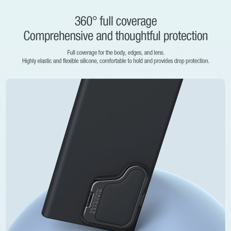 For Samsung Galaxy S24 Ultra 5G NILLKIN CamShield Prop MagSafe Liquid Silicone Phone Case(Black) - HoMEdemic™ 