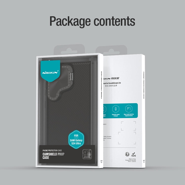 For Samsung Galaxy S24 Ultra 5G NILLKIN CamShield Prop PC Phone Case(Black) - HoMEdemic™ 