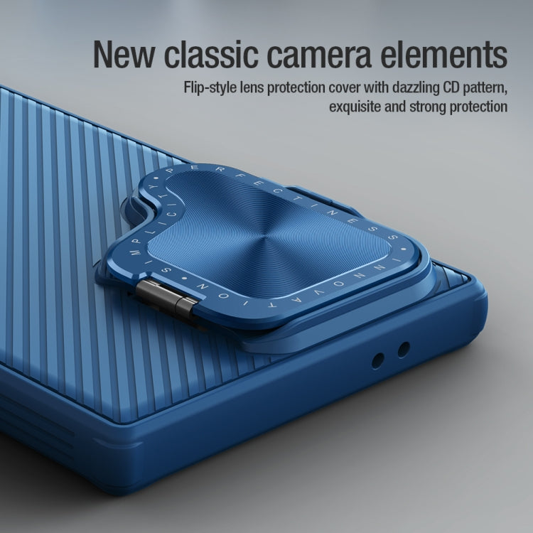 For Samsung Galaxy S24 Ultra 5G NILLKIN CamShield Prop PC Phone Case(Blue) - HoMEdemic™ 