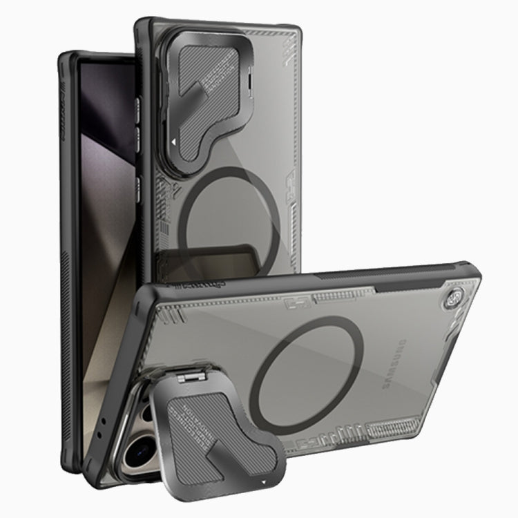 For Samsung Galaxy S24 Ultra 5G NILLKIN Ice Air Prop Series MagSafe Magnetic Cover Version Phone Case(Black) - HoMEdemic™ 