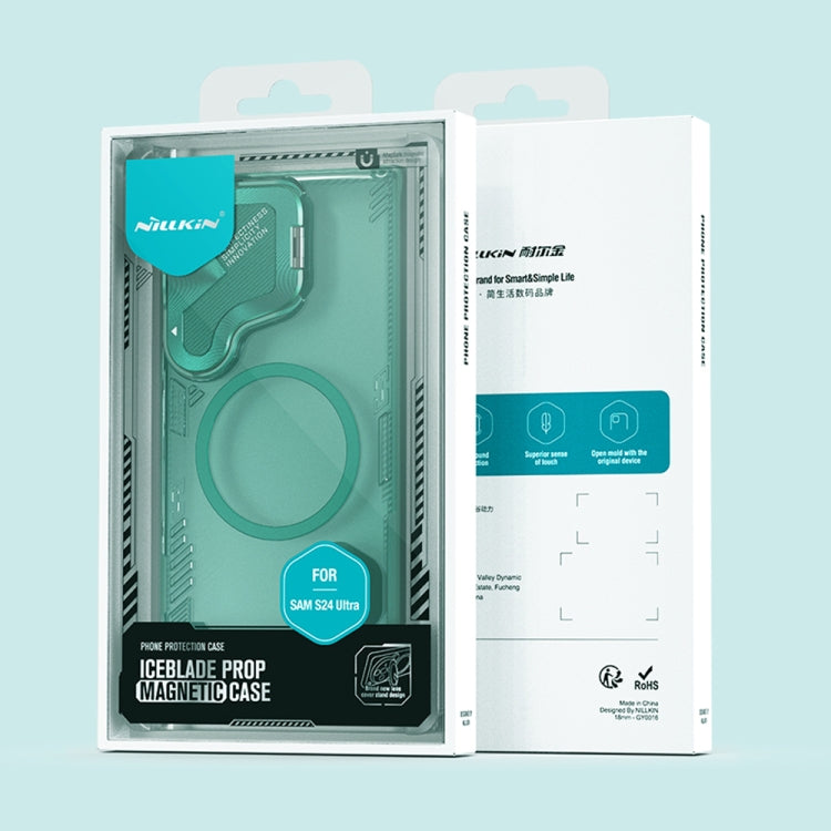 For Samsung Galaxy S24 Ultra 5G NILLKIN Ice Air Prop Series MagSafe Magnetic Cover Version Phone Case(Black) - HoMEdemic™ 