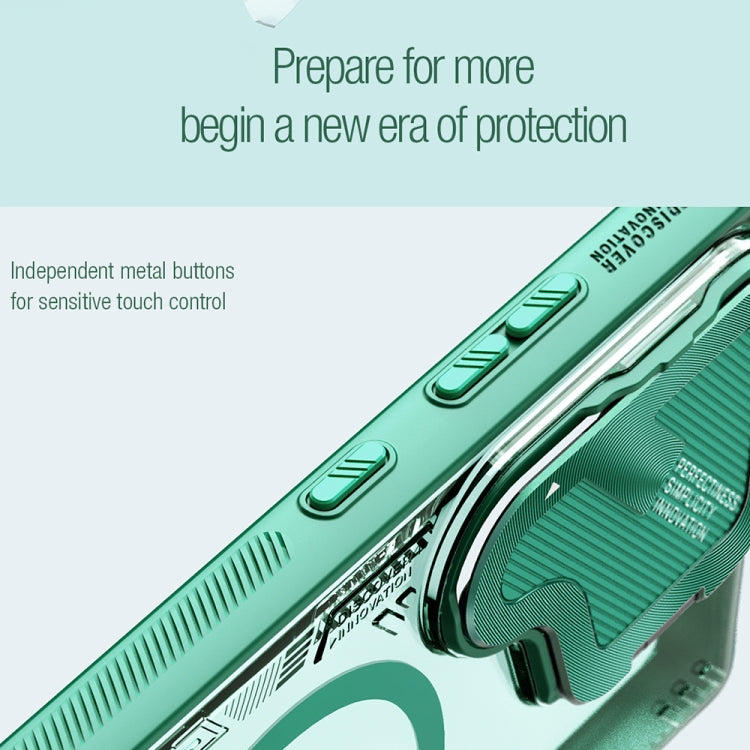 For Samsung Galaxy S24 Ultra 5G NILLKIN Ice Air Prop Series MagSafe Magnetic Cover Version Phone Case(Green) - HoMEdemic™ 