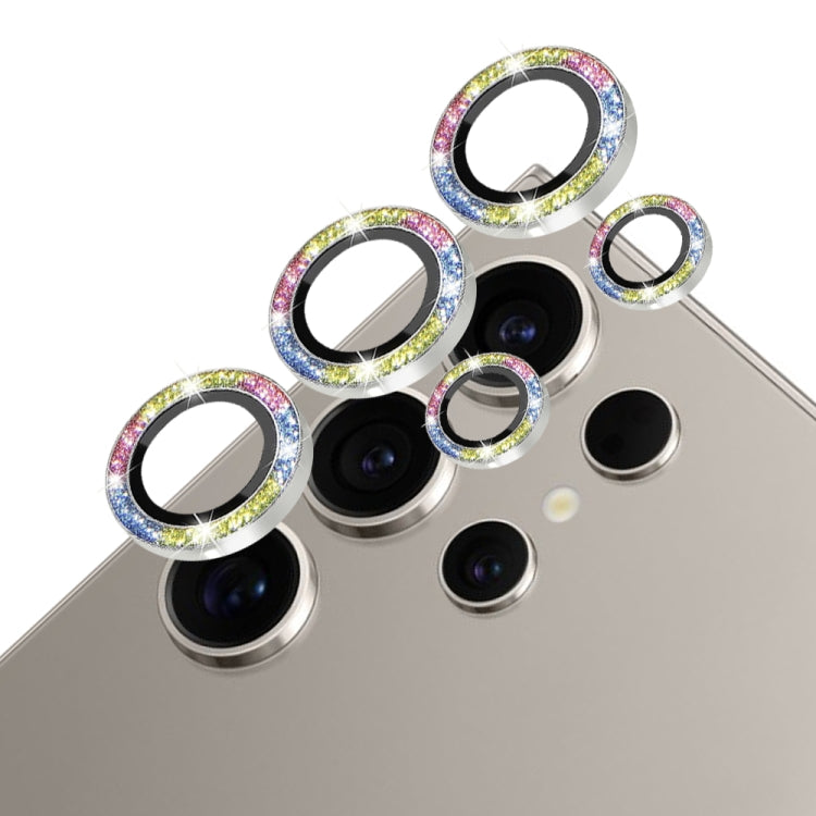For Samsung Galaxy S24 Ultra 5G NORTHJO Camera Lens Bling Glitter Metal Ring Tempered Glass Film(Colorful) - HoMEdemic™ 