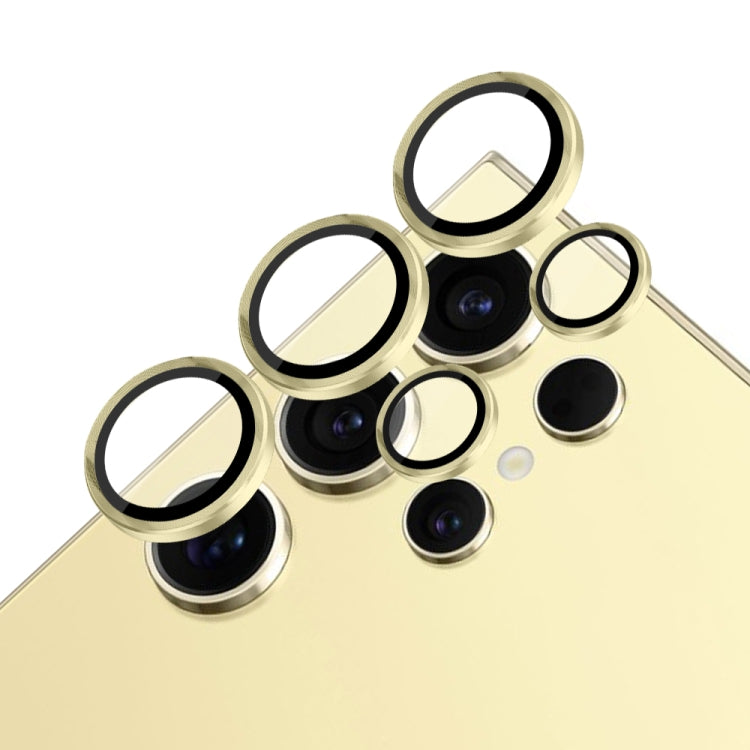 For Samsung Galaxy S24 Ultra 5G NORTHJO Camera LensCD Vein Metal Ring Tempered Glass Film(Gold) - HoMEdemic™ 