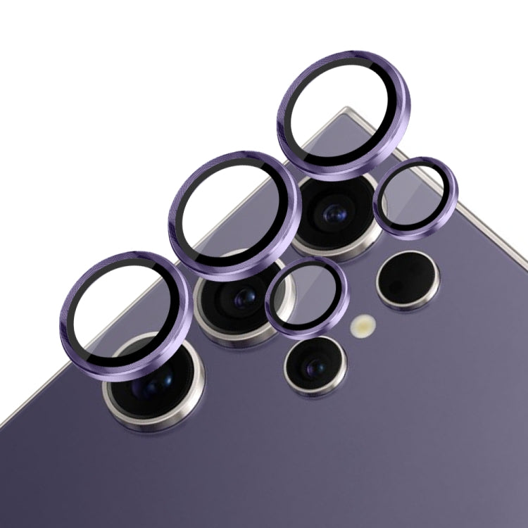 For Samsung Galaxy S24 Ultra 5G NORTHJO Camera LensCD Vein Metal Ring Tempered Glass Film(Purple) - HoMEdemic™ 
