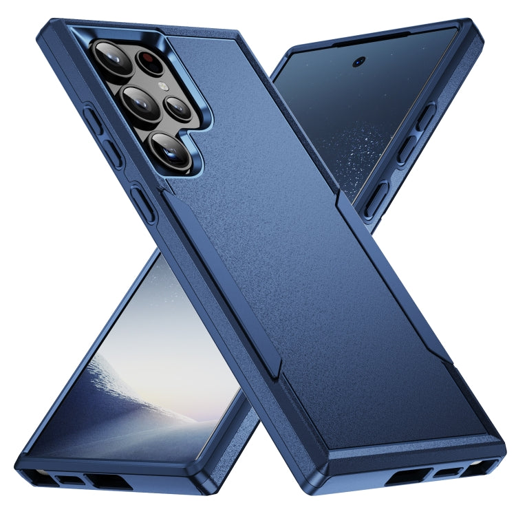 For Samsung Galaxy S24 Ultra 5G Pioneer Armor Heavy Duty PC Hybrid TPU Phone Case(Blue) - HoMEdemic™ 