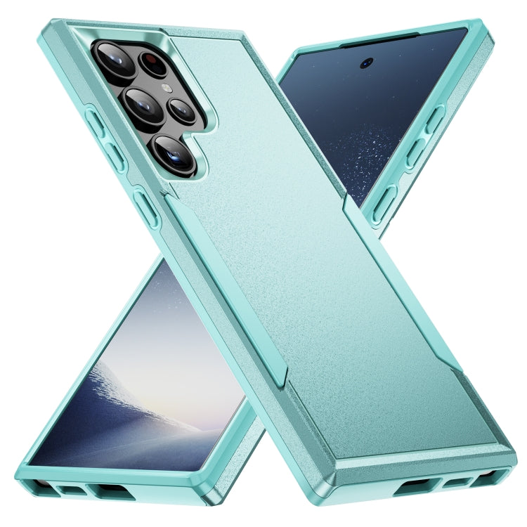 For Samsung Galaxy S24 Ultra 5G Pioneer Armor Heavy Duty PC Hybrid TPU Phone Case(Green) - HoMEdemic™ 