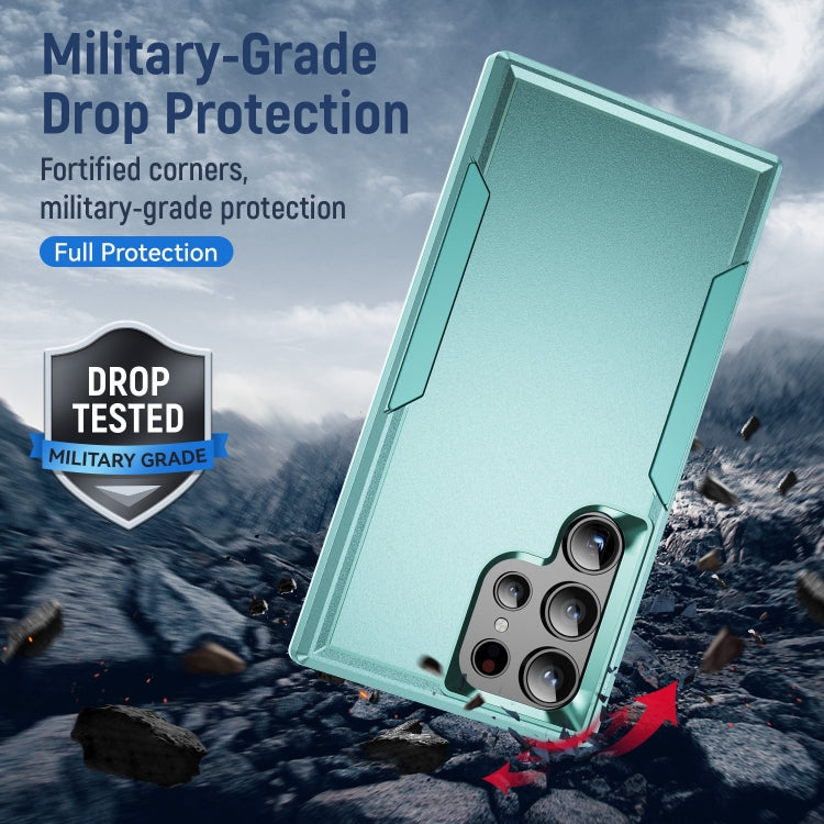 For Samsung Galaxy S24 Ultra 5G Pioneer Armor Heavy Duty PC Hybrid TPU Phone Case(Green) - HoMEdemic™ 