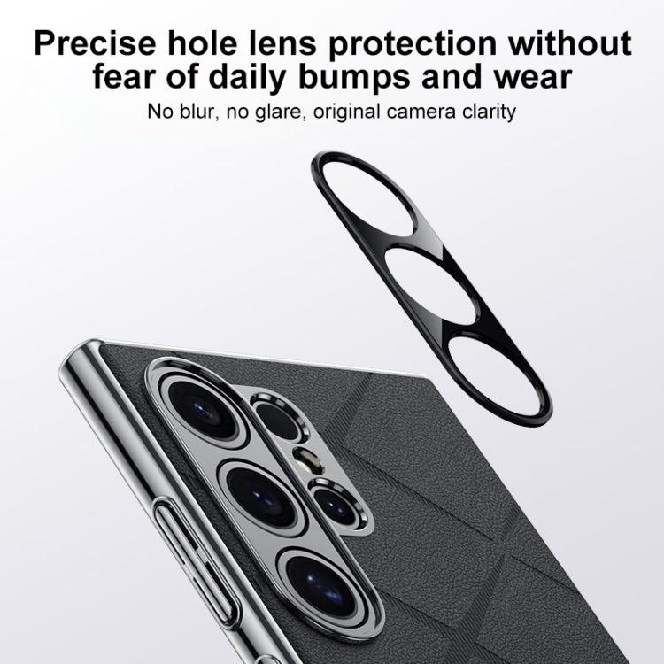 For Samsung Galaxy S24 Ultra 5G Plain Leather PC Phone Case(Black) - HoMEdemic™ 
