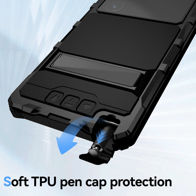 For Samsung Galaxy S24 Ultra 5G R-JUST Life Waterproof Dustproof Shockproof Holder Phone Case(Black) - HoMEdemic™ 