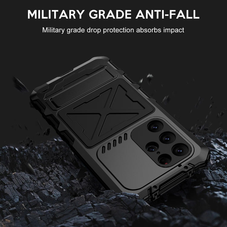 For Samsung Galaxy S24 Ultra 5G R-JUST Life Waterproof Dustproof Shockproof Phone Case(Black) - HoMEdemic™ 