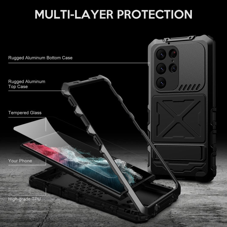 For Samsung Galaxy S24 Ultra 5G R-JUST Life Waterproof Dustproof Shockproof Phone Case(Black) - HoMEdemic™ 