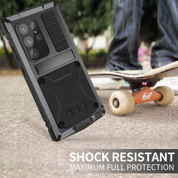 For Samsung Galaxy S24 Ultra 5G R-JUST Life Waterproof Dustproof Shockproof Phone Case(Black) - HoMEdemic™ 