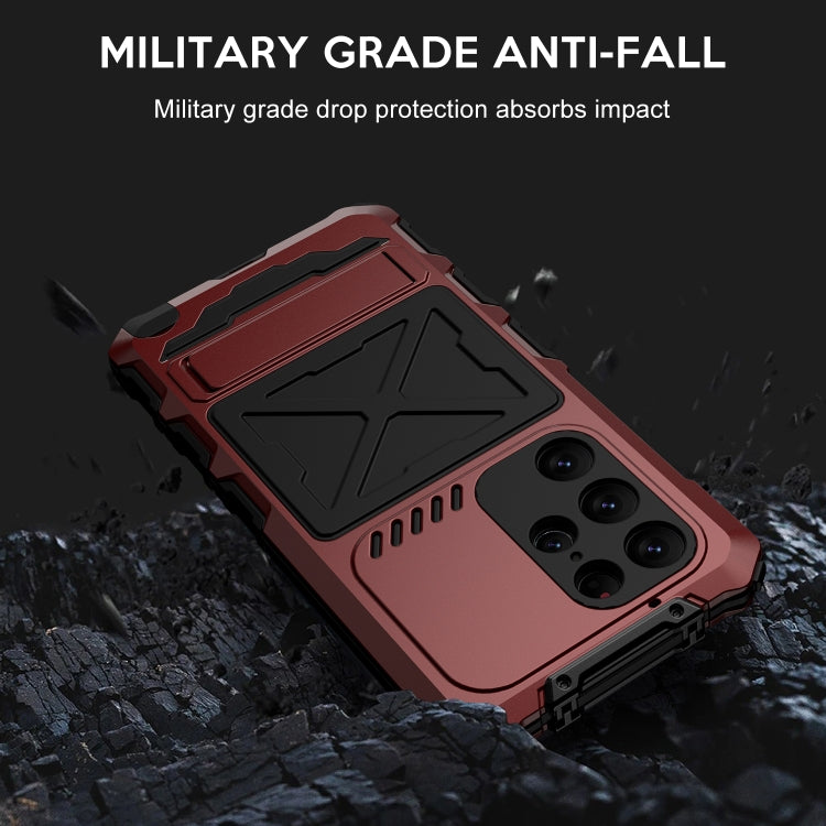 For Samsung Galaxy S24 Ultra 5G R-JUST Life Waterproof Dustproof Shockproof Phone Case(Red) - HoMEdemic™ 