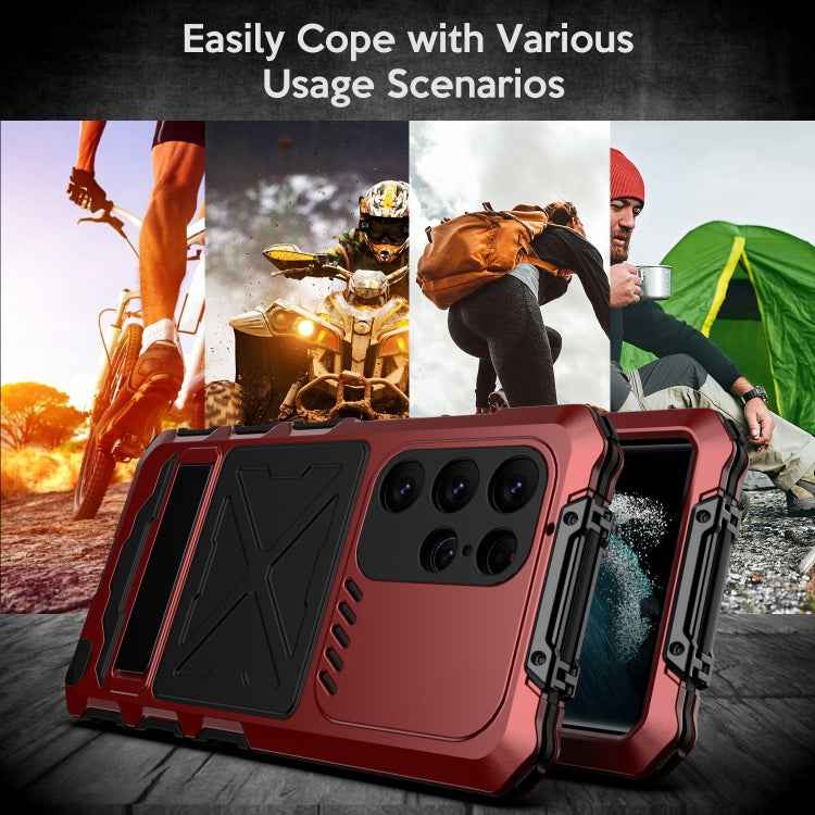 For Samsung Galaxy S24 Ultra 5G R-JUST Life Waterproof Dustproof Shockproof Phone Case(Red) - HoMEdemic™ 