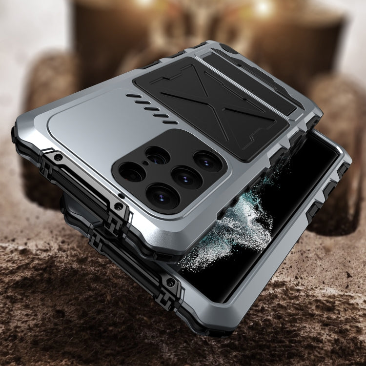 For Samsung Galaxy S24 Ultra 5G R-JUST Life Waterproof Dustproof Shockproof Phone Case(Silver) - HoMEdemic™ 