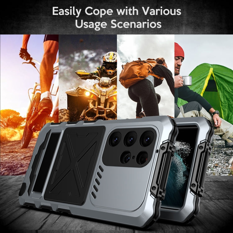 For Samsung Galaxy S24 Ultra 5G R-JUST Life Waterproof Dustproof Shockproof Phone Case(Silver) - HoMEdemic™ 