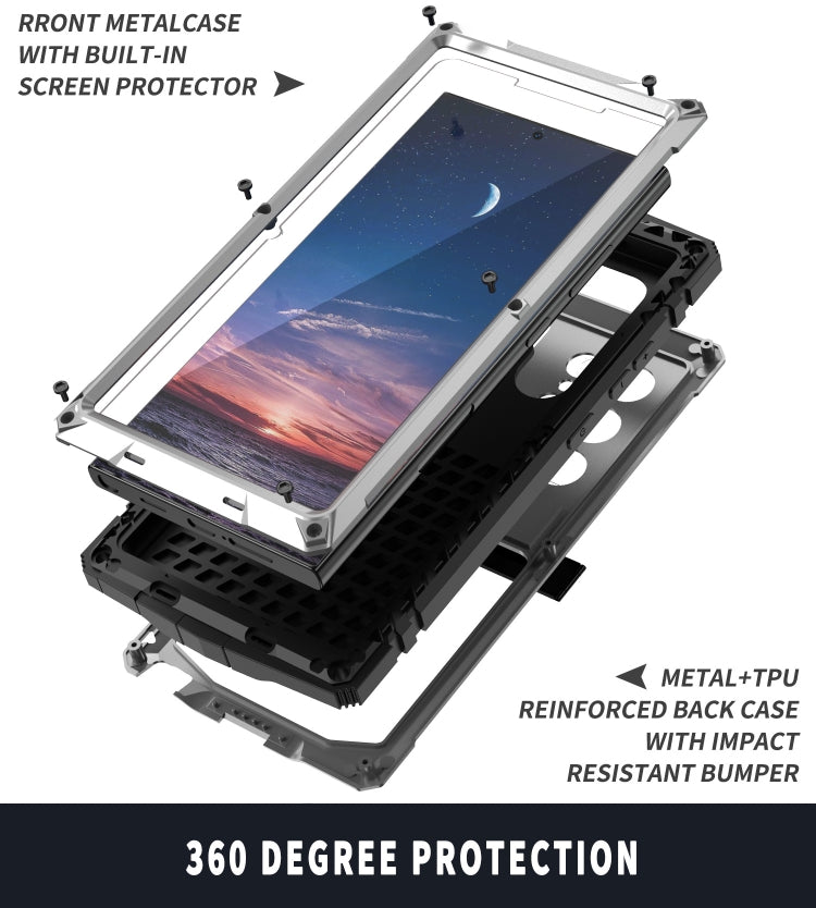 For Samsung Galaxy S24 Ultra 5G R-JUST Life Waterproof Dustproof Shockproof Phone Case(Silver) - HoMEdemic™ 