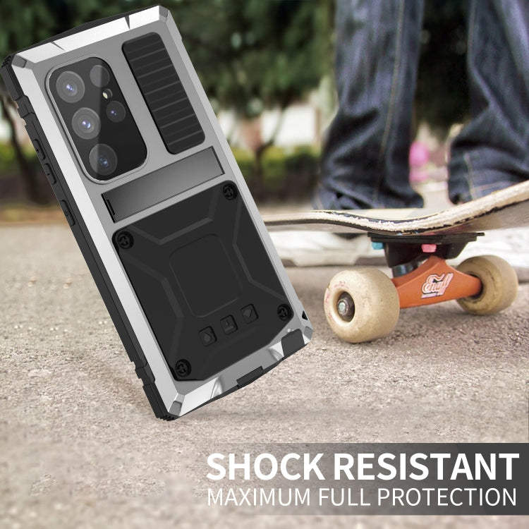 For Samsung Galaxy S24 Ultra 5G R-JUST Life Waterproof Dustproof Shockproof Phone Case(Silver) - HoMEdemic™ 