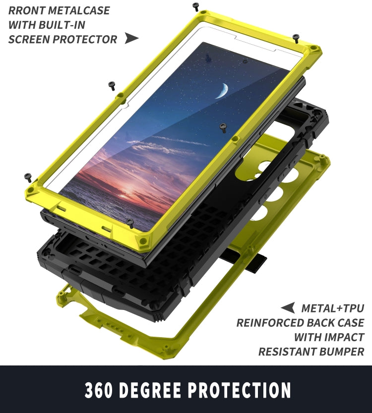 For Samsung Galaxy S24 Ultra 5G R-JUST Life Waterproof Dustproof Shockproof Phone Case(Yellow) - HoMEdemic™ 