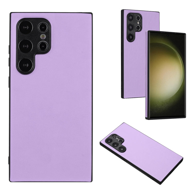 For Samsung Galaxy S24 Ultra 5G R20 Leather Pattern Phone Single Case(Purple) - HoMEdemic™ 