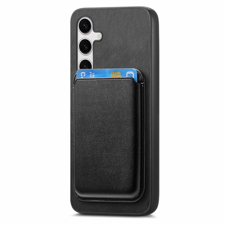 For Samsung Galaxy S24 Ultra 5G Retro Magsafe Card Bag PU Back Cover Phone Case(Black) - HoMEdemic™ 