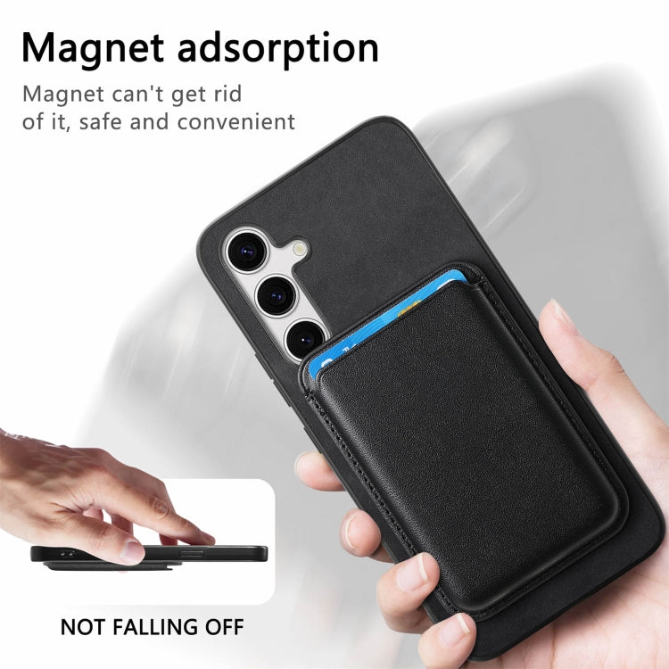 For Samsung Galaxy S24 Ultra 5G Retro Magsafe Card Bag PU Back Cover Phone Case(Black) - HoMEdemic™ 