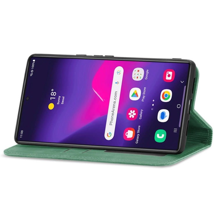 For Samsung Galaxy S24 Ultra 5G Retro Skin Feel Magnetic Leather Phone Case(Green) - HoMEdemic™ 
