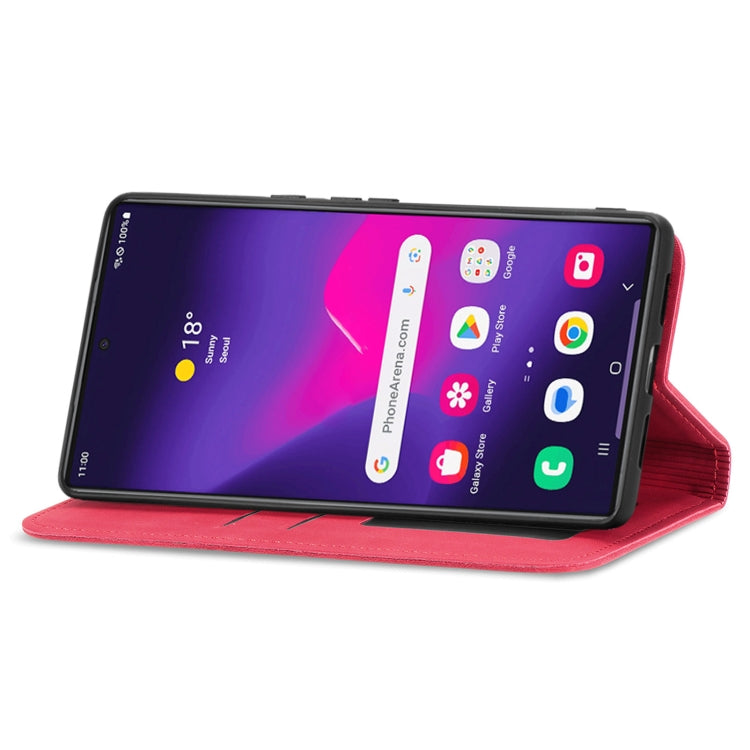 For Samsung Galaxy S24 Ultra 5G Retro Skin Feel Magnetic Leather Phone Case(Red) - HoMEdemic™ 