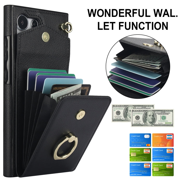 For Samsung Galaxy S24 Ultra 5G Ring Holder RFID Card Slot Phone Case(Black) - HoMEdemic™ 