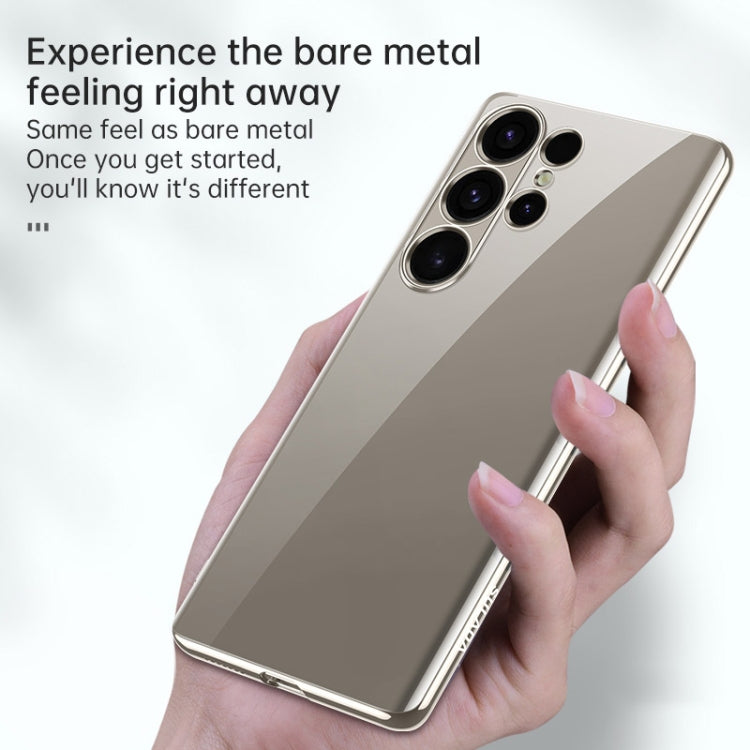 For Samsung Galaxy S24 Ultra 5G SULADA Electroplating TPU Transparent Phone Case(Gold) - HoMEdemic™ 