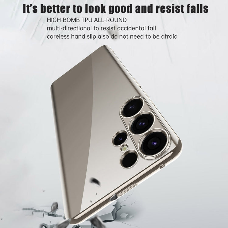 For Samsung Galaxy S24 Ultra 5G SULADA Electroplating TPU Transparent Phone Case(Gold) - HoMEdemic™ 