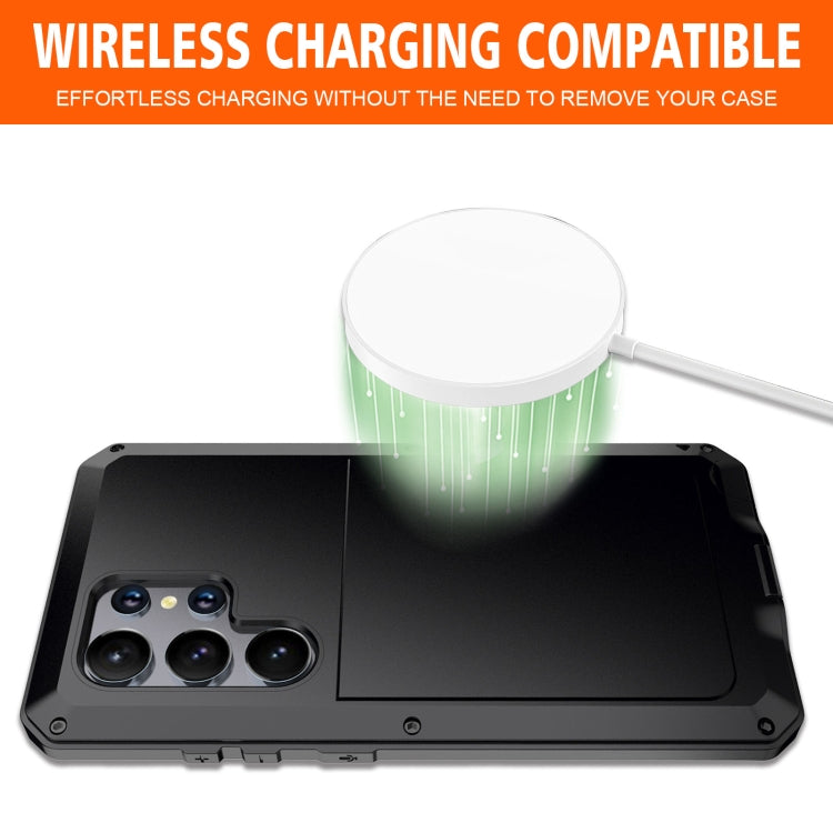 For Samsung Galaxy S24 Ultra 5G Shockproof Life Waterproof Silicone + Zinc Alloy Phone Case(Black) - HoMEdemic™ 