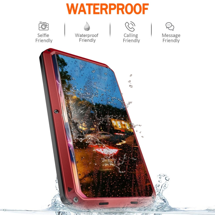 For Samsung Galaxy S24 Ultra 5G Shockproof Life Waterproof Silicone + Zinc Alloy Phone Case(Red) - HoMEdemic™ 