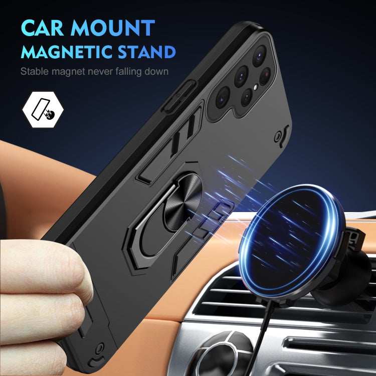 For Samsung Galaxy S24 Ultra 5G Shockproof Metal Ring Holder Phone Case(Black) - HoMEdemic™ 