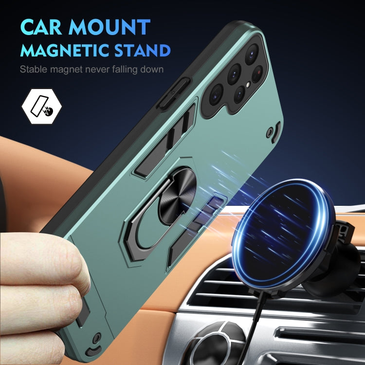 For Samsung Galaxy S24 Ultra 5G Shockproof Metal Ring Holder Phone Case(Green) - HoMEdemic™ 