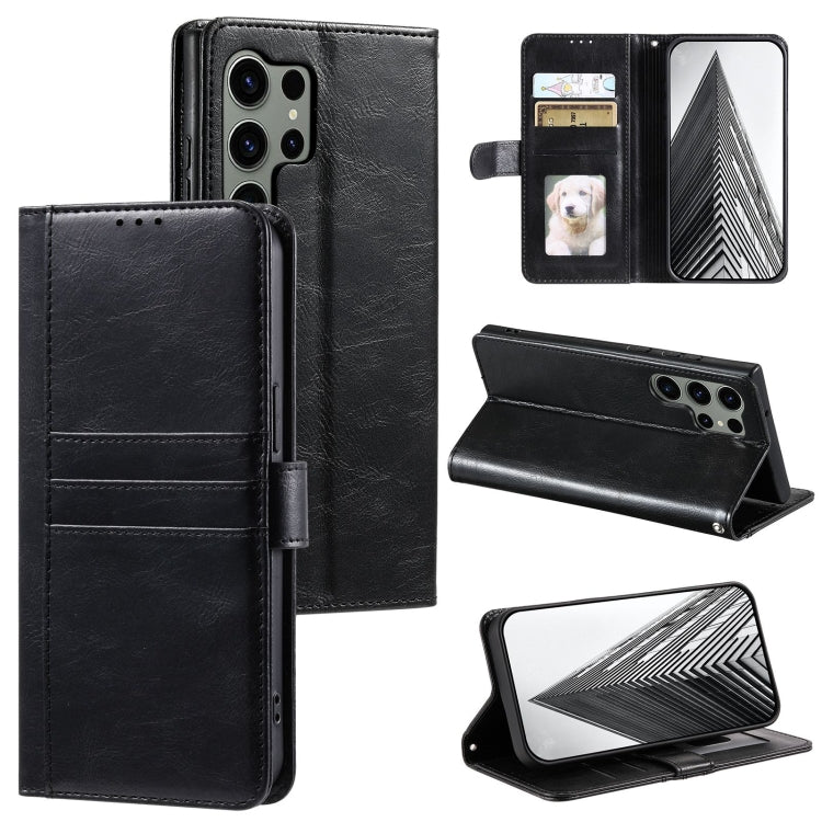 For Samsung Galaxy S24 Ultra 5G Simple 6-Card Wallet Leather Phone Case(Black) - HoMEdemic™ 
